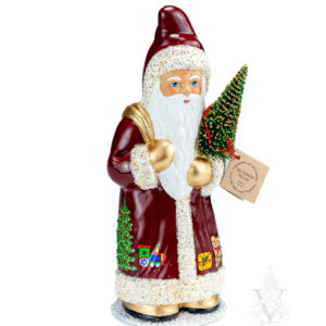 Santa Red With Gift Scene
