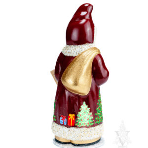 Santa Red With Gift Scene