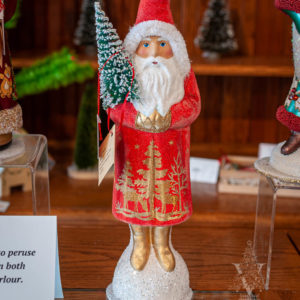 Ino Schaller Santa In Light Red With Gold Scene
