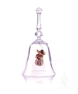 Crystal Bell with Carved Bell Angel Lyre by PEMA