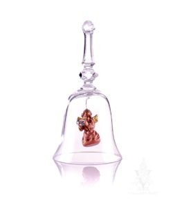 Crystal Bell with Carved Bell Angel Horn by PEMA