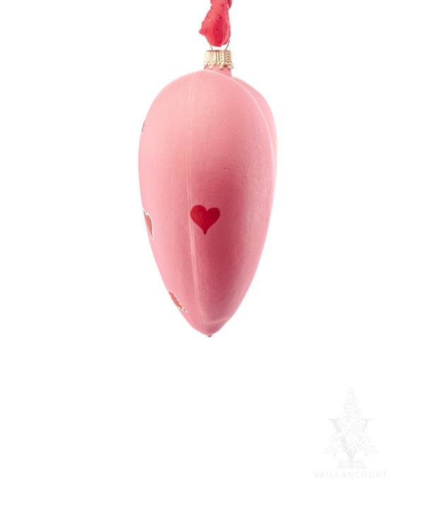 "I Love You" Pink Heart Ornament