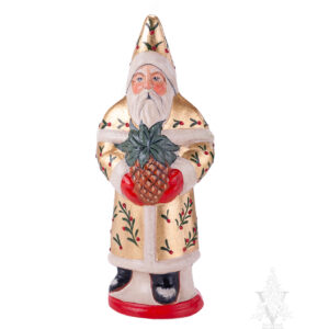 Traditional Gold Santa Holding Pineapple