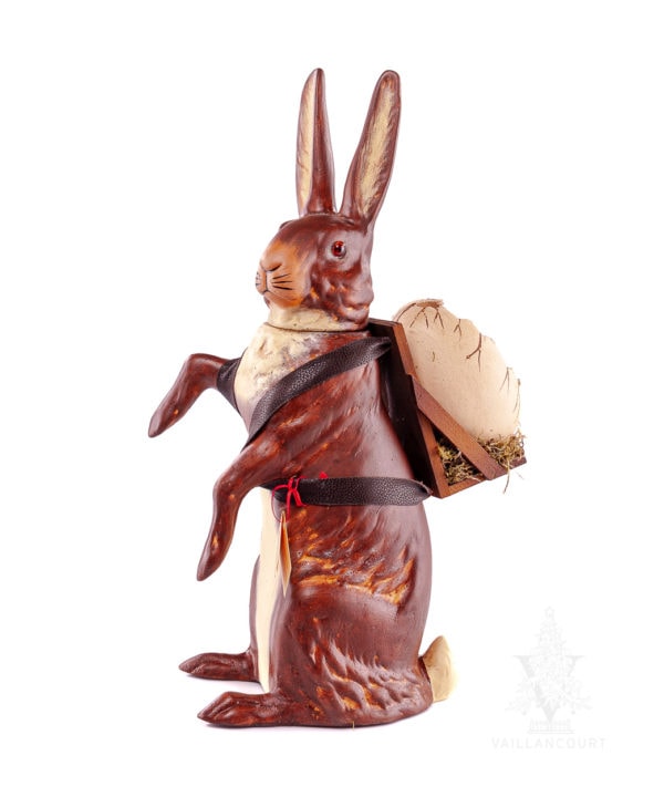 Ino Schaller Extra Large Brown Bunny With Egg Basket