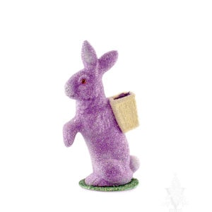 Ino Schaller Beaded Pastel Bunny With Basket (Assorted)