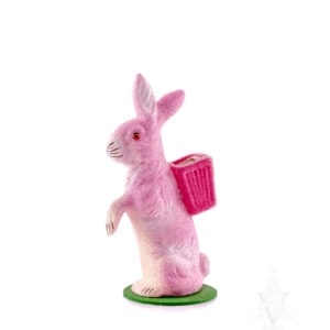 Ino Schaller Beaded Pastel Bunny With Basket (Assorted)