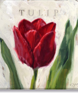 Red Tulip Giclee Wall Art