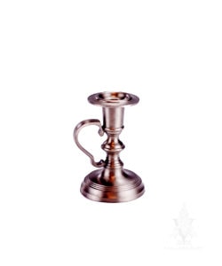 Pewter Plated Colonial Chamberstick