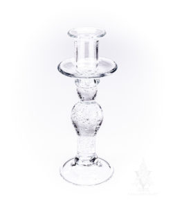 Colonial Bubbled Glass Candle Stick