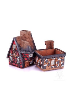 Kastel Keramik Half Timber House Red