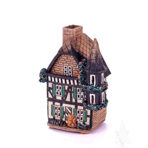 Kastel Keramik Half Timber House With Cat
