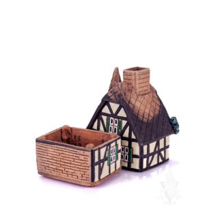 Kastel Keramik Half Timber House With Cat
