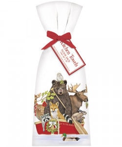 Red Holiday Animal Boat Towel
