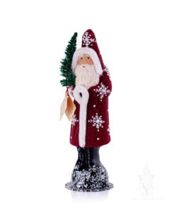 Ino Schaller Red Beaded Santa with Chenille