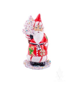 Ino Schaller Red Santa With Candy & Tree
