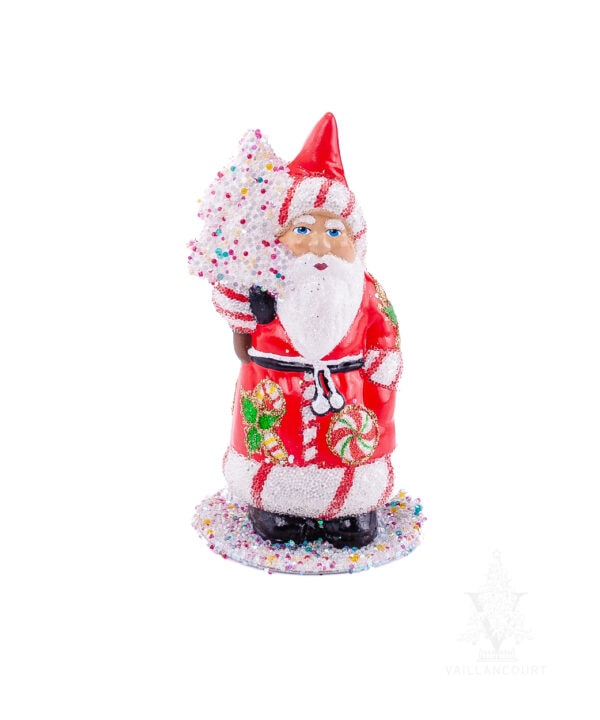 Ino Schaller Red Santa With Candy & Tree
