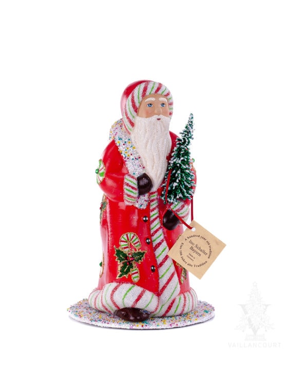 Ino Schaller Santa With Candy Decor & Crystals