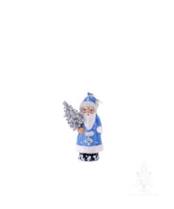 Ino Schaller Blue/White Santa Ornament