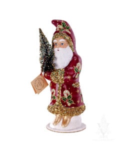 Ino Schaller Santa With Candy Cane Decor