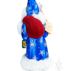 Dark Blue Santa With Tree & Lantern