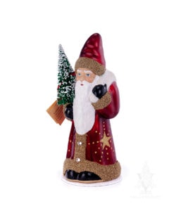 Ino Schaller Bordeaux Red Santa Withtwo Flakes