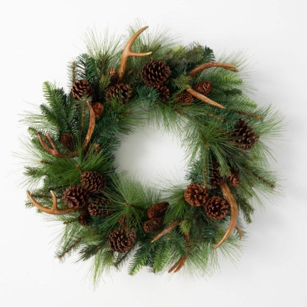 Pine Antler Wreath