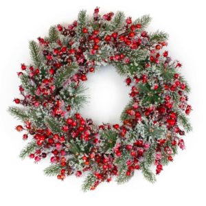 Iced Pine and Berry Wreath