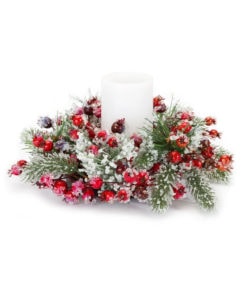 Iced Pine and Berry Candle Ring