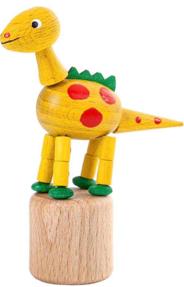 Dregeno Push Toy - Wobbly Yellow Dinosaur