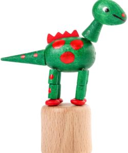 Dregeno Push Toy - Wobbly Green Dinosaur