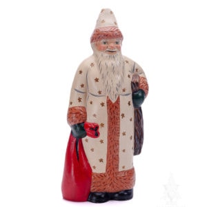 White Coat Father Christmas with Gold Stars (Edition of 5)