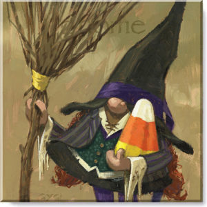 Witch Gnome Giclee Wall Art