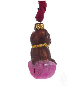 Modern Teddy on Pink Glitter Rocker