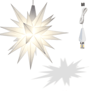 Herrnhuter Original Herrnhut Plastic 5-in Star (White, LED)
