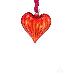 Egyptian Glass Red Heart