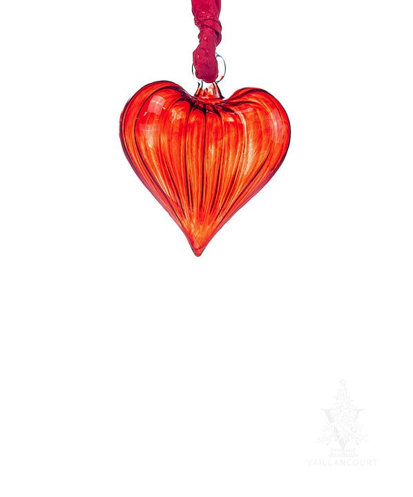 Egyptian Glass Red Heart