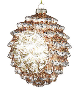 Pinecone Candle Holder Ornament