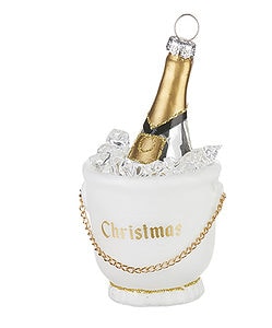Christmas Champagne Bucket Ornament