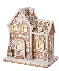 Grand Gingerbread Lighted House