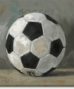 Soccer Ball Sports Giclee Wall Art