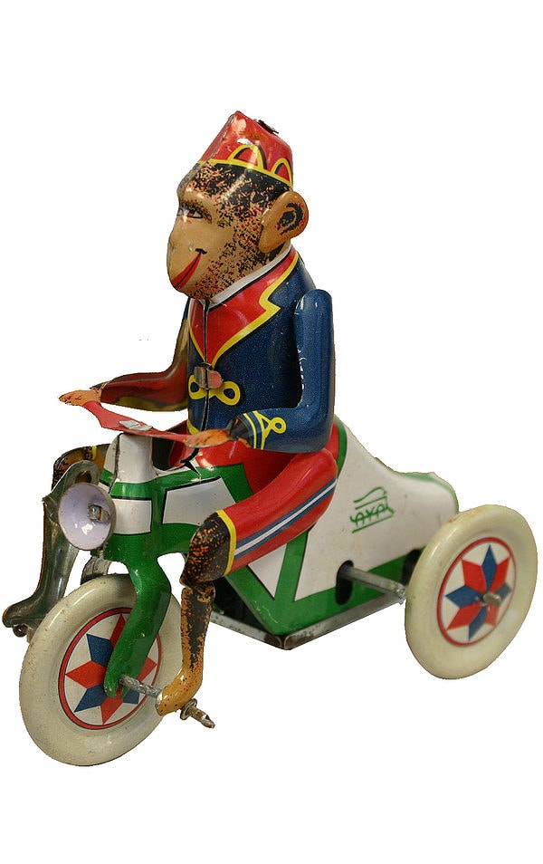 Collectible Tin Toy - Monkey on Tricycle