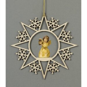 Star with Snowflake Angel with Lanter