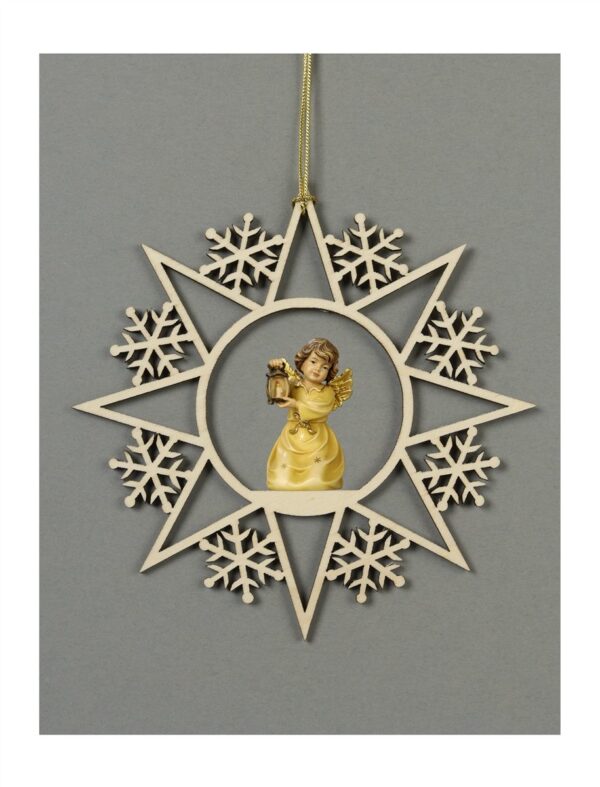 Star with Snowflake Angel with Lanter