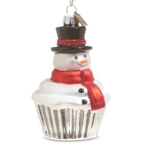 Eric Cortina Snowman Cupcake Ornament