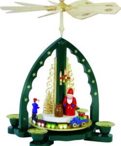Glässer 1 Tier Santa with Train & Toys Pyramid