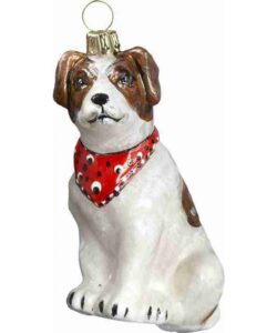 Jack Russell with Bandana Ornament