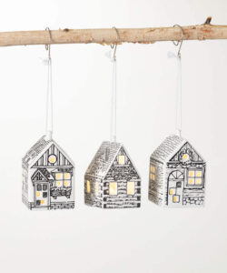 Led House Ornament  (Assorted designs)