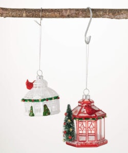 Bird House Ornament  (Assorted designs)