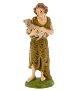 MAROLIN Shepherd With Fur Dress And Sheep To 4.75 In Figures