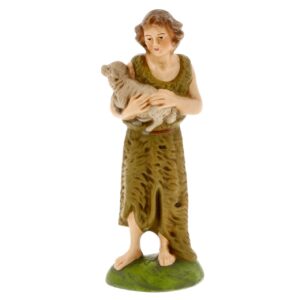 MAROLIN Shepherd With Fur Dress And Sheep To 4.75 In Figures